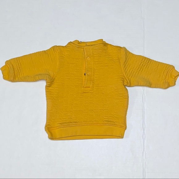 4/$20 Little But Brave Yellow Baby Sweatshirt EUC - Picture 4 of 6